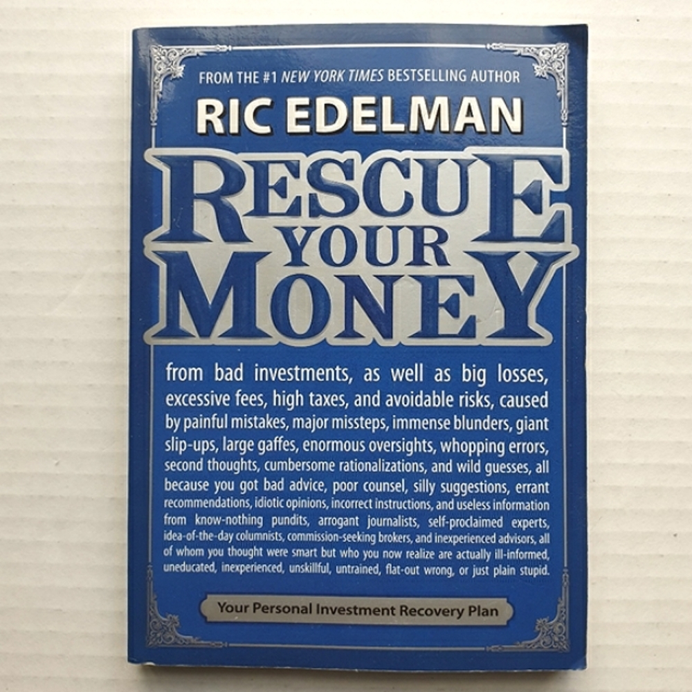 Rescue Your Money Paperback Book from New York Times Best Author Ric Edelman